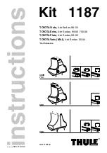 Preview for 1 page of Thule Kit 1187 Instructions Manual