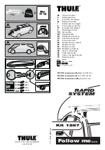 Thule Kit 1287 Fitting Instructions Manual предпросмотр