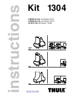 Preview for 1 page of Thule Kit 1304 Instructions Manual