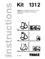 Thule Kit 1312 Instructions Manual preview