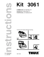 Thule Kit 3061 Instructions Manual предпросмотр