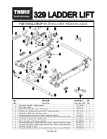 Thule Ladder Lift 329 Installation Instructions Manual предпросмотр