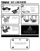 Предварительный просмотр 2 страницы Thule Low Rider 821 Instruction Manual