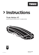 Preview for 1 page of Thule Motion XT 6292 Instructions Manual