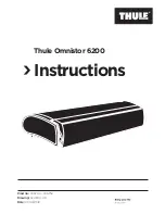 Предварительный просмотр 1 страницы Thule Omnistor 6200 Instructions Manual