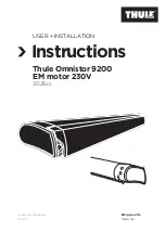 Thule Omnistor 9200 3026 Series Instructions Manual предпросмотр