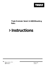 Thule Omnistor 9200 Installation Instructions Manual preview