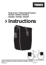 Thule Pack ’n Pedal 100061 Instructions Manual предпросмотр