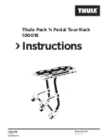 Предварительный просмотр 1 страницы Thule Pack ’n Pedal Tour Rack 100016 Instructions Manual