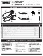 Preview for 1 page of Thule Passage 910 Installation Instructions Manual