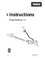 Предварительный просмотр 1 страницы Thule ProRide 598 Instructions Manual