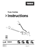 Предварительный просмотр 1 страницы Thule ProRide Instructions Manual