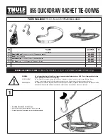 Preview for 1 page of Thule QUICKDRAW RACHET TIE-DOWNS 855 User Manual