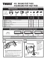 Thule Railing Foot Half Pack 4152 Installation Instructions preview