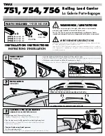 Preview for 1 page of Thule Railing Load Carrier 751 Installation Instructions