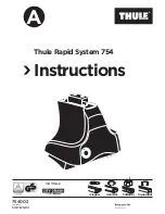 Thule Railing Load Carrier 754 Instructions Manual preview