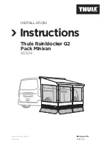 Preview for 1 page of Thule Rainblocker G2 Installation Instructions Manual