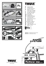 Thule Rapid 1038 Fitting Instructions Manual предпросмотр