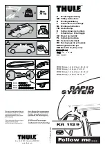 Thule Rapid 1129 Fitting Instructions Manual предпросмотр