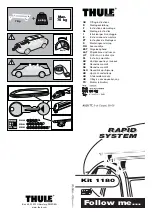 Preview for 1 page of Thule Rapid 1180 Fitting Instructions Manual