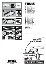 Thule Rapid 1278 Fitting Instructions Manual предпросмотр