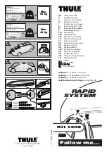 Preview for 1 page of Thule Rapid 1302 Fitting Instructions Manual