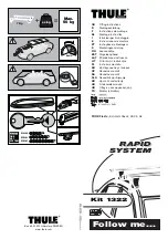 Предварительный просмотр 1 страницы Thule Rapid 1322 Fitting Instructions Manual