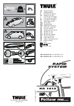 Preview for 1 page of Thule Rapid 1413 Fitting Instructions Manual