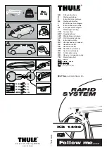 Thule Rapid 1493 Fitting Instructions Manual предпросмотр