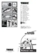 Preview for 1 page of Thule Rapid 1513 Fitting Instructions Manual