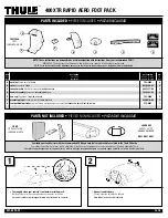 Thule Rapid Aero Foot Pack 400XTR Installation Instructions Manual preview