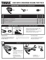 Thule Rapid CrossRoad 450R Installation Instructions preview