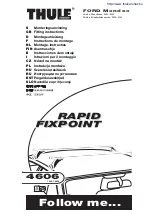 Предварительный просмотр 1 страницы Thule RAPID FIXPOINT Fitting Instructions Manual