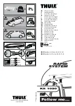 Thule Rapid System 1020 Fitting Instructions Manual preview