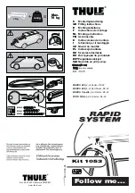 Thule Rapid System 1053 Fitting Instructions Manual preview