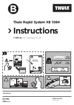 Preview for 1 page of Thule Rapid System 1084 Instructions