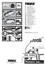 Preview for 1 page of Thule RAPID SYSTEM 1093 Fitting Instructions Manual