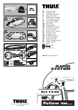 Preview for 1 page of Thule Rapid System 1436 Fitting Instructions Manual