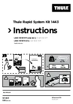 Предварительный просмотр 1 страницы Thule Rapid System 1443 Instructions