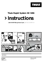 Preview for 1 page of Thule Rapid System 1456 Instructions