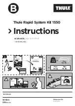 Thule Rapid System 1550 Instructions preview