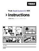 Preview for 1 page of Thule Rapid System 1691 Instructions