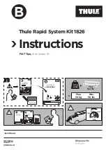 Предварительный просмотр 1 страницы Thule Rapid System 1826 Instructions