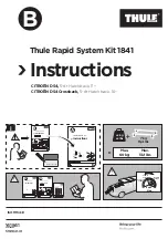 Thule Rapid System 1841 Instructions предпросмотр