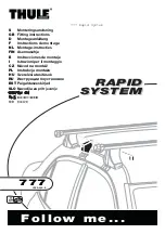 Thule Rapid System 777 Fitting Instructions Manual preview