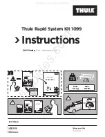 Thule Rapid System Kit 1099 Instructions предпросмотр