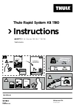 Thule Rapid System Kit 1180 Instructions предпросмотр