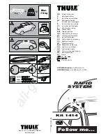 Предварительный просмотр 1 страницы Thule Rapid System Kit 1414 Fitting Instructions Manual