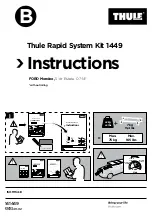 Предварительный просмотр 1 страницы Thule Rapid System Kit 1449 Instructions