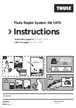 Preview for 1 page of Thule Rapid System Kit 1470 Instructions